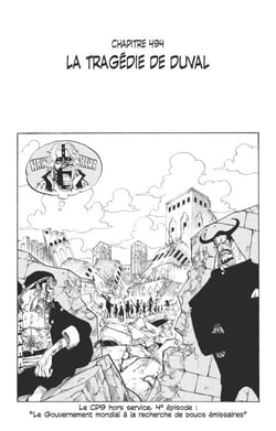 One Piece édition originale - Chapitre 494 - La tragédie de Duval