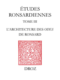 Du palais au jardin - L’architecture des "Odes" de Ronsard