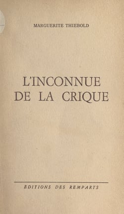 L'inconnue de la crique