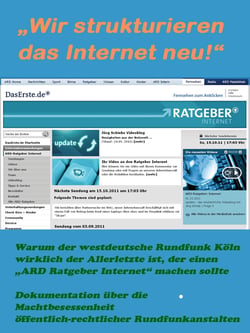 Wir strukturieren das Internet neu - Dokumentation über die Machtbesessenheit öffentlich-rechtlicher Rundfunkanstalten