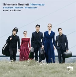 Schumann, Reimann, Mendelssohn : quatuors à cordes et mélodies