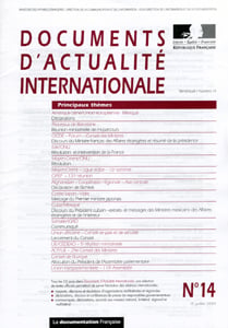 Documents d'actualite internationale t.14 - 15 juillet 2004