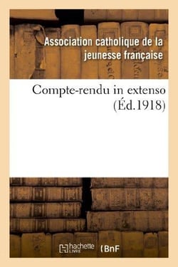 Compte-rendu in extenso