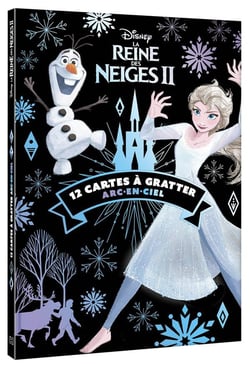 LA REINE DES NEIGES 2 - Les Ateliers Disney - 12 cartes à gratter arc-en-ciel - Disney