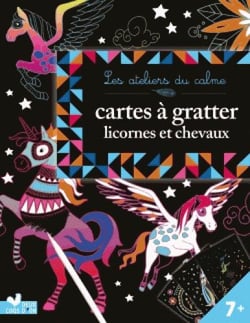Cartes à gratter - Licornes et chevaux