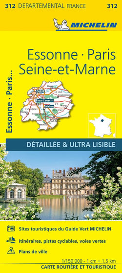 Cartes départementales n.312 : Essonne, Paris, Seine-et-Marne