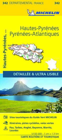 Cartes départementales n.342 : Hautes-Pyrénées, Pyrénées Atlantiques
