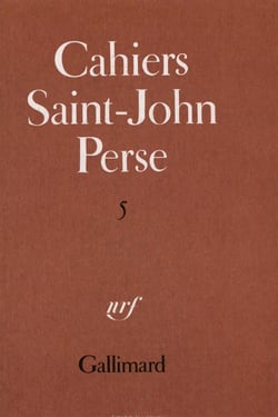 Cahiers saint-john perse