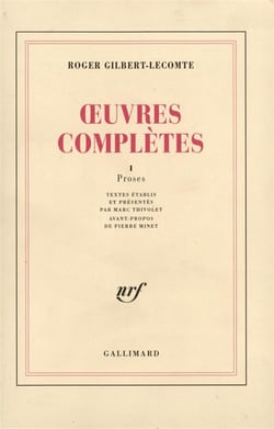 Oeuvres completes - vol01 - proses