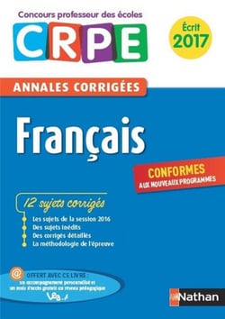 Annales CRPE : français - écrit (édition 2017)