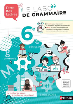 Terre des lettres : le labo de grammaire - 6e - cahier de français (édition 2020)