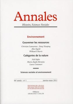 Annales histoire sciences sociales n.66/1 - environnement - gouverner les ressources - catégories de la nature
