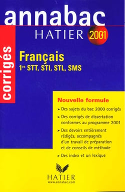 Annabac francais (series technologiques) - corriges 2001