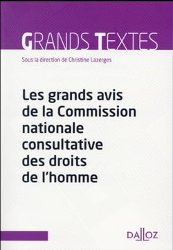 Les grands avis de la Comission nationale consultative des DDH