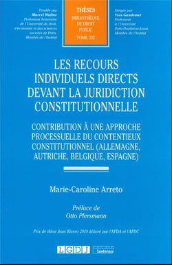 Les recours individuels directs devant la juridiction constitutionnelle : Contribution à une approche processuelle du contentieux constitutionnel (Allemagne, Autriche, Belgique, Espagne)