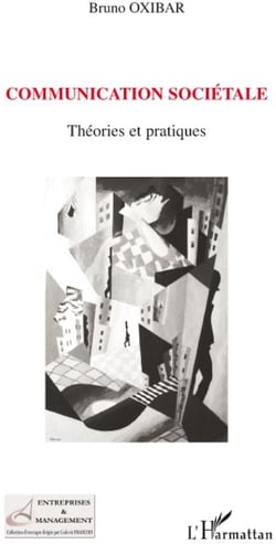 Communication sociétale - théories et pratiques
