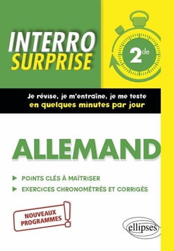 Interro surprise : allemand - 2de
