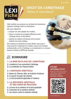 Droit de l'arbitrage commercial