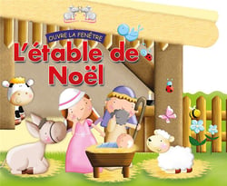 Etable de noel ouvre la fenetre