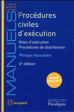 PROCEDURES CIVILES D'EXECUTION.