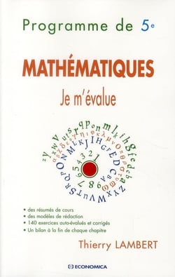 Je m'evalue - mathématiques - 5ème