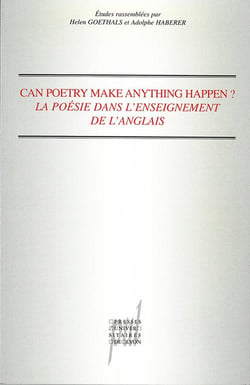 La poésie dans l'enseignement de l'anglais