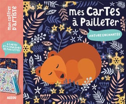 Mes cartes à pailleter - Nature enchantée