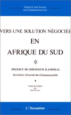 Vers une solution négociée en Afrique du Sud : Groupe des sages du Commonwealth