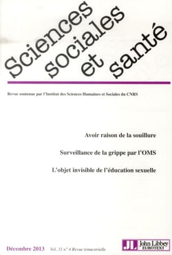 Revue sciences sociales et sante n.31 - 4/2013