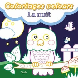 Coloriages velours - la nuit