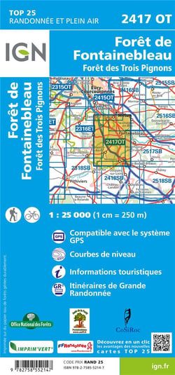 FORETS DE FONTAINEBLEAU TROIS PIGNONS