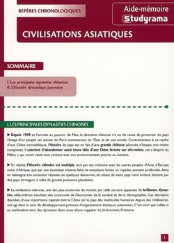 Civilisations asiatiques