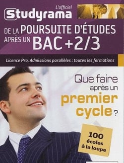 L'officiel de la poursuite d'études après un bac + 2/3