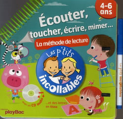Les incollables - lecture - cd audio + lettres à toucher + stylo effacable