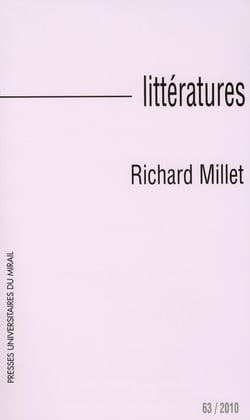 Littératures n.63 : Richard Millet