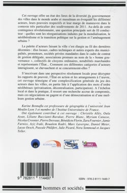 Acteurs et pouvoirs dans les villes du Maghreb et du Moyen-Orient