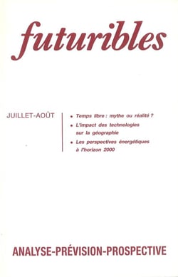 Futuribles 156, juillet-aout 1991. temps libre : mythe ou realite ? - l'impact des technologies sur