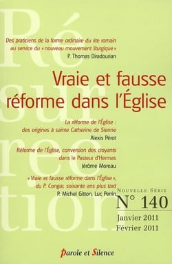 Revue résurrection n.140 : vraie et fausse réforme dans l'Eglise