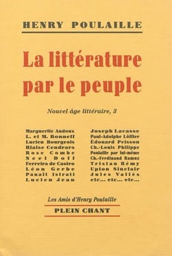 Nouvel âge littéraire Tome 3 : La littéature par le peuple : de Marguerite Audoux à Joseph Voisin