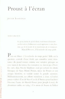 Proust à l'écran