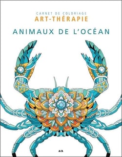 Animaux de l'océan - carnet de coloriage art-thérapie