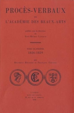 Procès-verbaux de l'académie des beaux-arts Tome 4