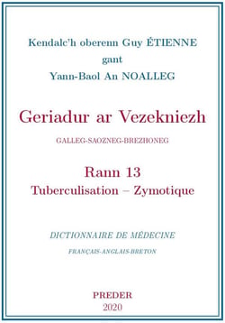 Geriadur ar vezekniezh - dictionnaire de medecine