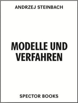 Andrzej Steinbach : Modelle und Verfahren