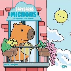 Capybaras mignons - 45 coloriages cozy