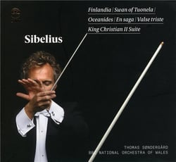 Finlandia, swan of Tuonela, oceanides, en saga, valse triste, king Christian II suite