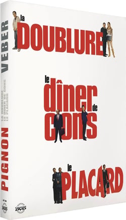 3 films écrits et réalisés par Francis Veber : Le dîner de cons + Le placard + La doublure