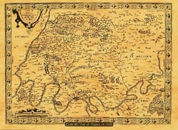 ISLE DE FRANCE EN 1610 50 CM X 38 CM