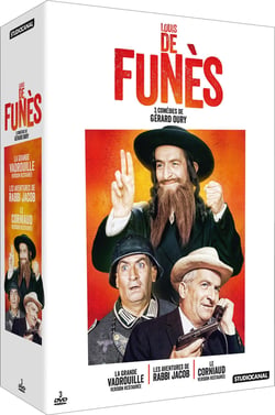 Louis de Funès, 3 comédies de Gérard Oury : La grande vadrouille + Les aventures de Rabbi Jacob + Le corniaud