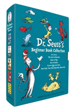 Dr. Seuss's Beginner Book Boxed Set Collection : The Cat in the Hat- One Fish Two Fish Red Fish Blue Fish- Green Eggs and Ham- Hop on Pop- Fox in Socks